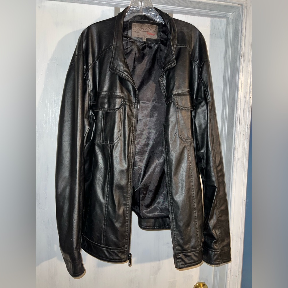 Black Faux Leather Jacket